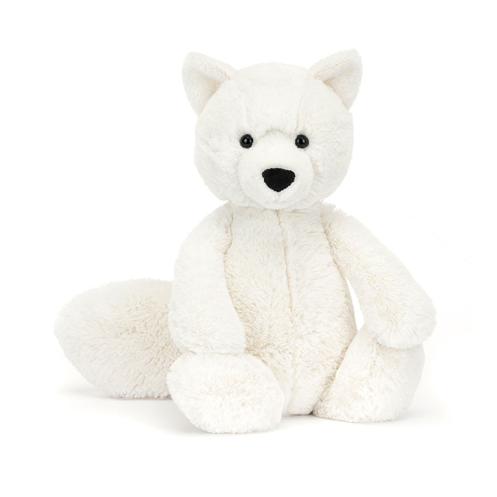 Jellycat Bashful Arctic Fox Medium Made While They re Sleeping