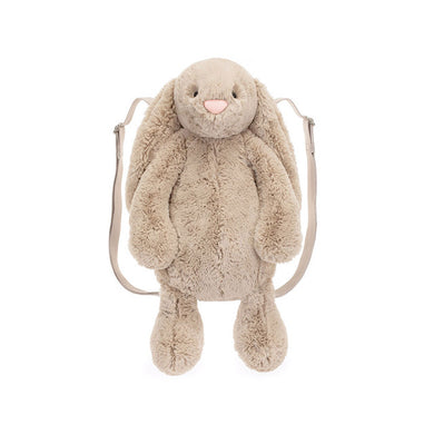 Personalised Jellycat Bashful Bunny | Beige Backpack front