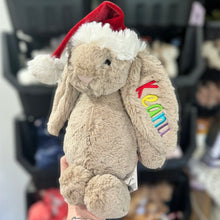 Load image into Gallery viewer, Personalised Jellycat Bashful Bunny Medium - Christmas
