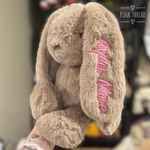 Load image into Gallery viewer, Personalised Jiggle &amp; Giggle Medium Bunny | Taupe
