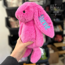 Load image into Gallery viewer, Personalised hot pink jellycat bunny
