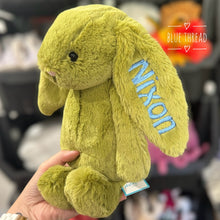 Load image into Gallery viewer, Personalised Jellycat Bashful Bunny Medium - Moss
