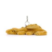 Load image into Gallery viewer, Jellycat Golden Dragon Bag Charm side

