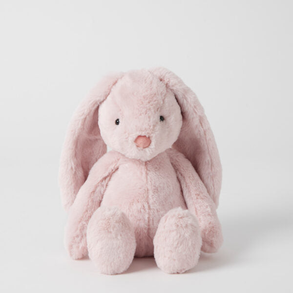 Personalised Jiggle & Giggle Medium Bunny | Pink front