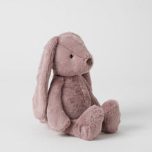 Load image into Gallery viewer, Personalised Jiggle &amp; Giggle Medium Bunny | Mauve side view
