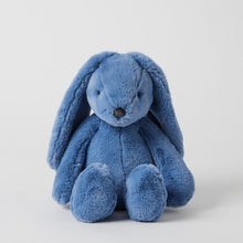 Load image into Gallery viewer, Personalised Jiggle &amp; Giggle Medium Bunny | Cobalt Blue front view
