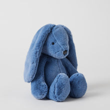 Load image into Gallery viewer, Personalised Jiggle &amp; Giggle Medium Bunny | Cobalt Blue side view

