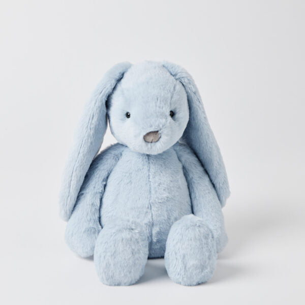 Personalised Jiggle & Giggle Medium Bunny | Pale Blue front view