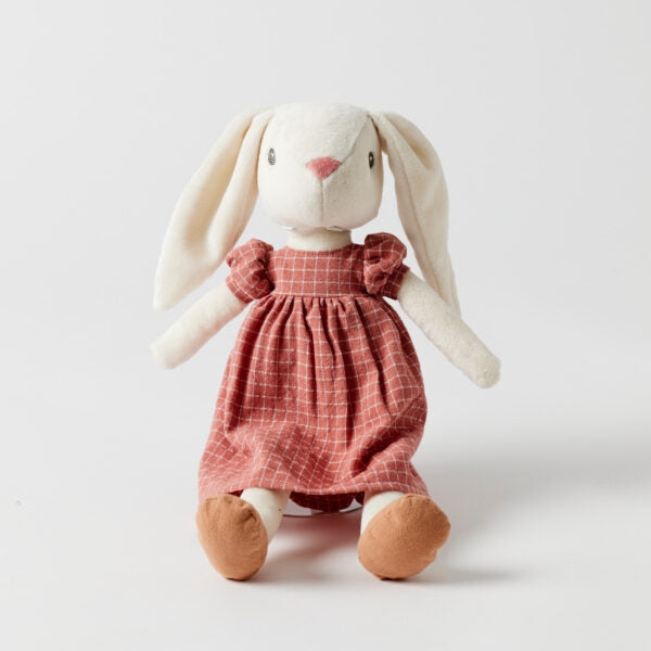 Personalised Jiggle & Giggle Medium Bunny | Zoey front view