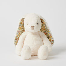 Load image into Gallery viewer, Personalised Jiggle &amp; Giggle Medium Bunny | Floral White front view
