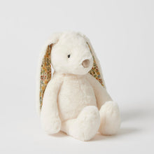 Load image into Gallery viewer, Personalised Jiggle &amp; Giggle Medium Bunny | Floral White side view
