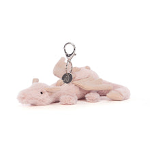 Load image into Gallery viewer, Jellycat Rose Dragon Bag Charm
