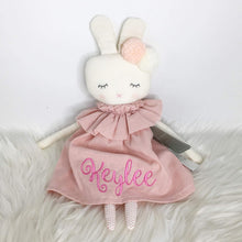 Load image into Gallery viewer, Alimrose Isabelle Bunny 40cm Pink Linen
